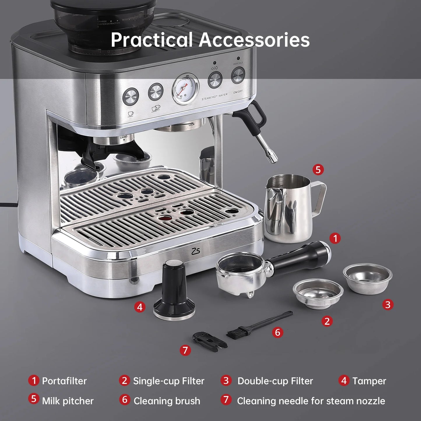Espresso Machine with Grinder