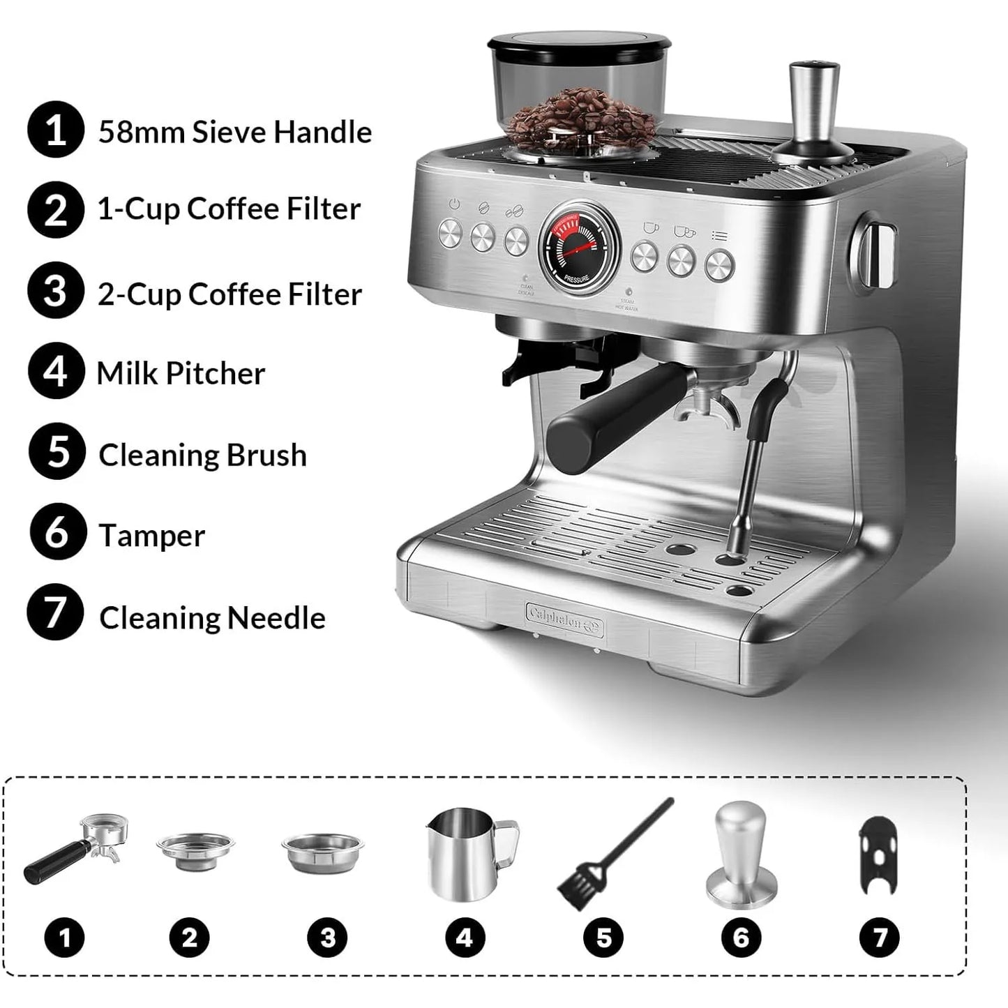 Espresso Machine with Grinder
