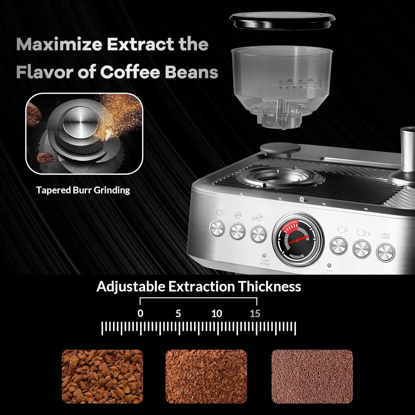 Espresso Machine with Grinder